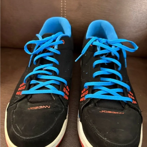 Mens 2013 Air Jordan SC-1 Low Black And Blue Red Size 13 Shoes